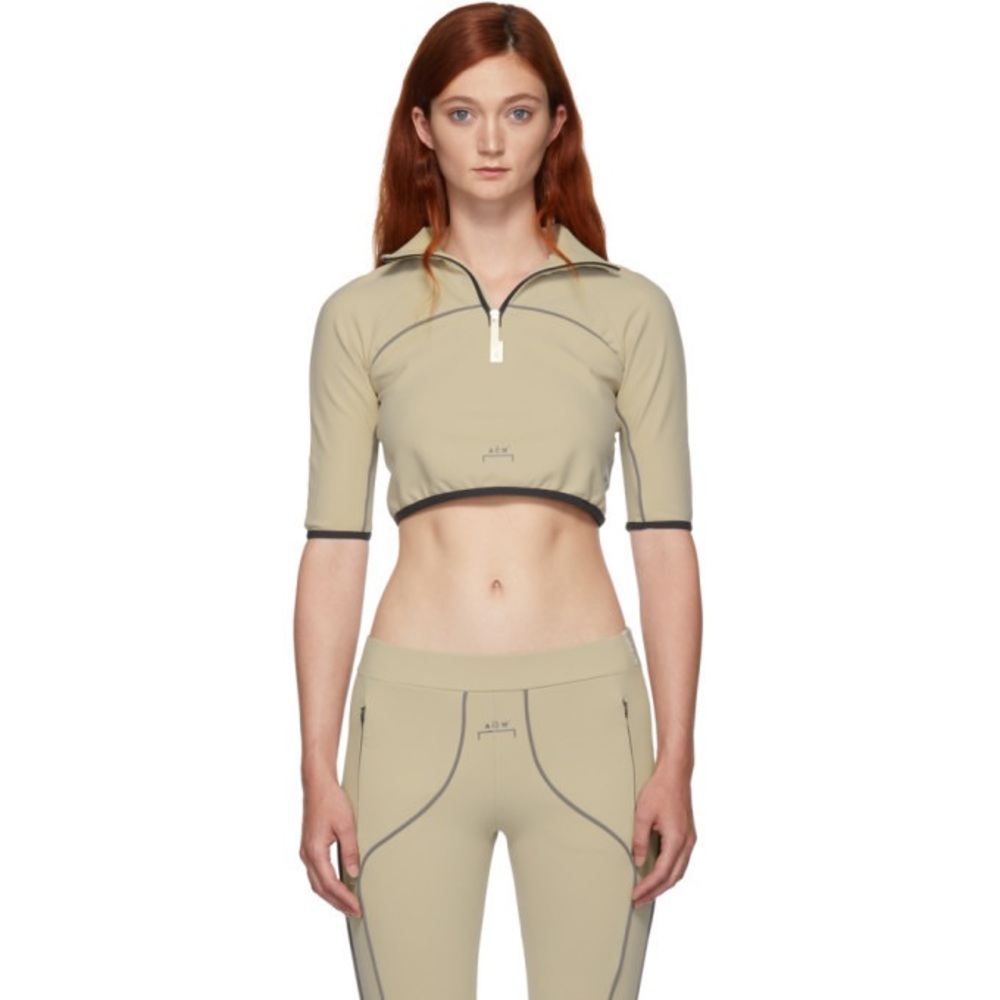 A-cold-wall ACW Piping Crop Top in Crème Size S